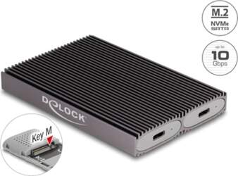 Delock External USB Type-C™ Dual Combo