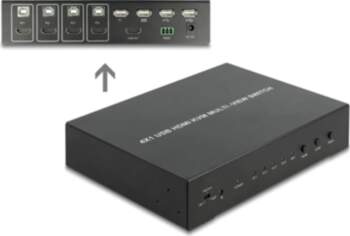 Delock KVM 4 in 1 Multiview