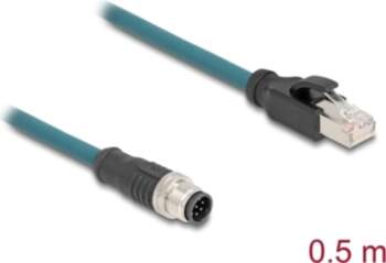 Delock M12 Adapter Cable A-coded 8
