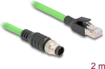 Delock M12 Cable A-coded 8 pin