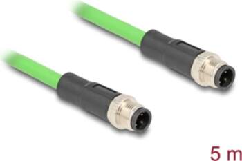 Delock M12 Cable D-coded 4 pin