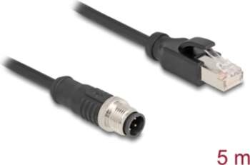 Delock M12 Cable D-coded 4 pin