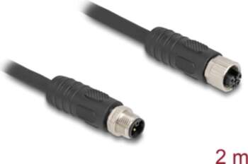 Delock M12 Cable L-coded 4 pin