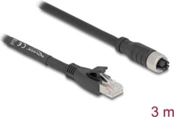 Delock M12 Cable X-coded 8 pin