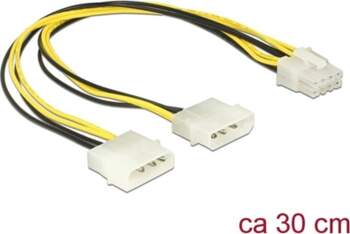 Delock Power cable 2 x 4
