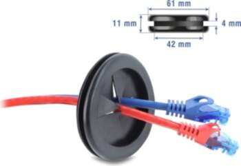Delock Rubber Cable Bushing round Ø