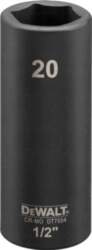 Dewalt nasadka 20mm 1/2c impact socket