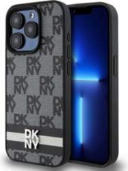 DKNY Leather Checkered Mono Pattern &