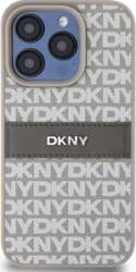 DKNY PU Leather Repeat Pattern Tonal