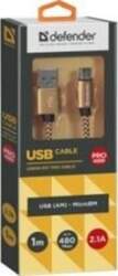 Kabel USB Defender USB-A - microUSB