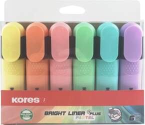 Marķieru komplekts KORES BRIGHT LINER PLUS