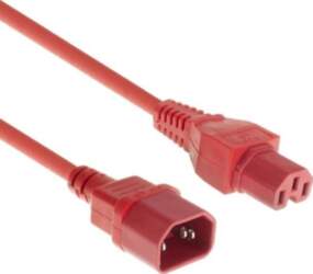 MicroConnect Red power cable C14F to