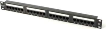 Patch panel 19" 24 porty, kat