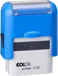 Zīmogs COLOP Printer C10, balts/caurspīdīgs korpuss