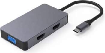 Adapter USB Type-C - 2x HDMI