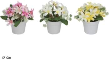 Artificial Wild Flower Pot 17 cm