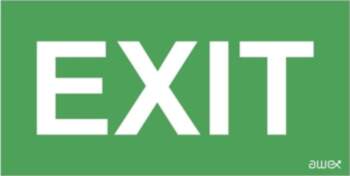 AWEX Piktogram Exit 150 x 300mm