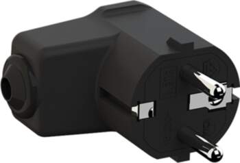 Bachmann Angled mounting plug black, CEE