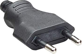 Bachmann Euro flat plug, black, Screw