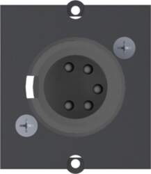 Bachmann frame XLR 5-pin socket , Screw