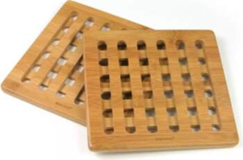 Bamboo coasters 2 pcs, KINGHoff, KH