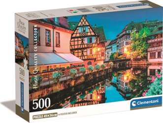 Clementoni Puzzle 500 elementów Compact Strasbourg