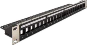 Delock 19" Keystone Patch Panel 24