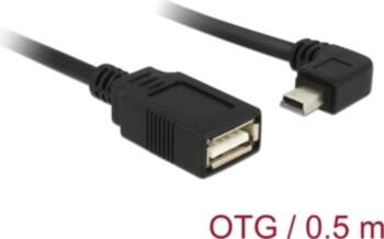 Delock Cable USB mini male angled