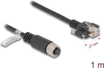 Delock M12 Cable A-coded 8 pin