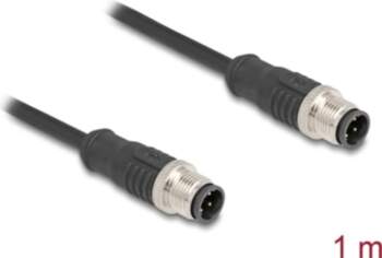 Delock M12 Cable D-coded 4 pin