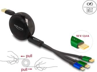 Delock USB 3 in 1 Retractable