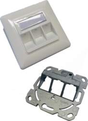 Digitus Wallplate for Keystone Modules, German