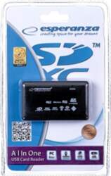 Esperanza EA119 card reader Black USB