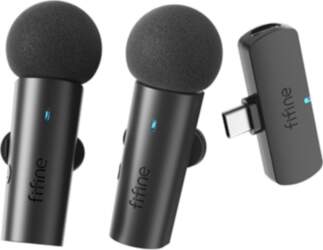 Fifine M8 wireless tie microphone set