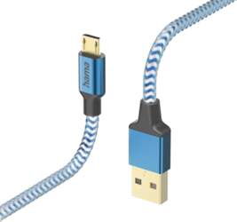 Hama 00201555 Reflective Charging Cable, USB-A