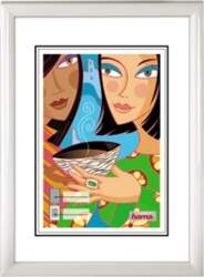 Hama Madrid white          15x20 Plastic Frame