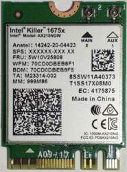 Intel Killer AX1675x Internal WLAN /