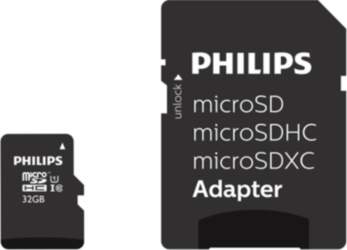 Philips FM32MP45B MicroSDHC Memory Card 32GB