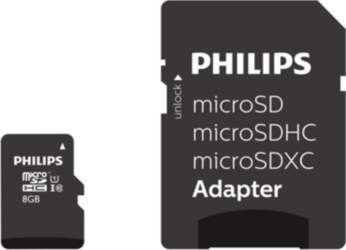 Philips MicroSDHC Card 8GB Class 10