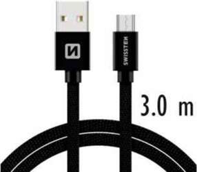 Swissten Textile Quick Charge Universal Micro
