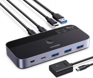 Ugreen KVM pārslēdzējs | USB-C uz