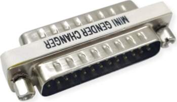 Value Mini Gender Changer, 25-pin M