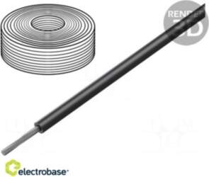 Wire; stranded; Cu; silicone; black; 150°C