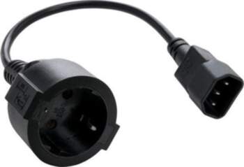 C-Tech Adapter sieciowy C14 (M) ->