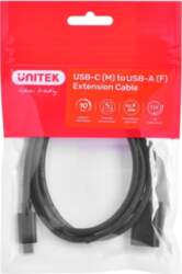 Cable adapter Unitek (C476BK-1M) USB-C (M)
