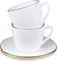 Cup set, 220ml, 12 pieces, square