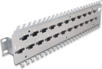 Delock 19" Cable support rail for