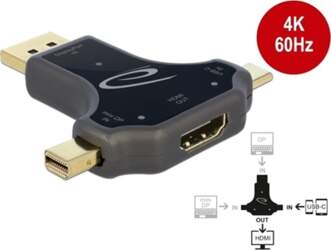 Delock 3 in 1 Monitor Adapter