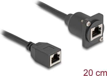 Delock D-Type RJ45 cable jack to