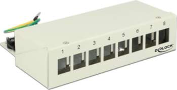 Delock Keystone Desktop Patch Panel 8